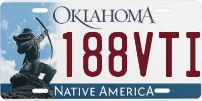OK license plate 188VTI