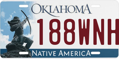 OK license plate 188WNH