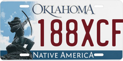 OK license plate 188XCF