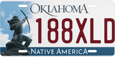 OK license plate 188XLD