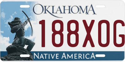 OK license plate 188XOG