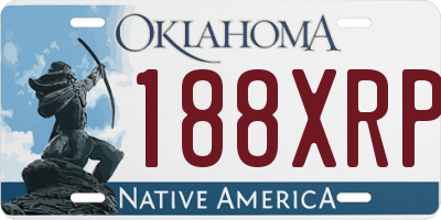 OK license plate 188XRP