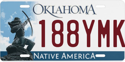 OK license plate 188YMK