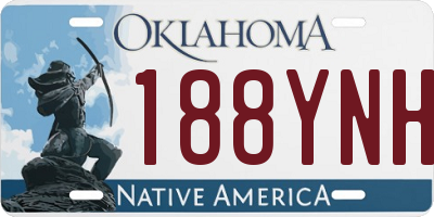 OK license plate 188YNH