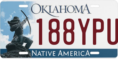 OK license plate 188YPU