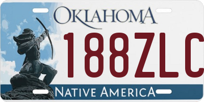 OK license plate 188ZLC