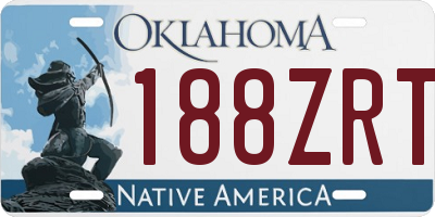 OK license plate 188ZRT