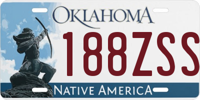 OK license plate 188ZSS