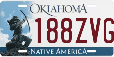 OK license plate 188ZVG