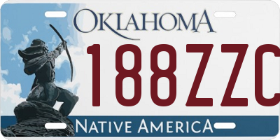 OK license plate 188ZZC