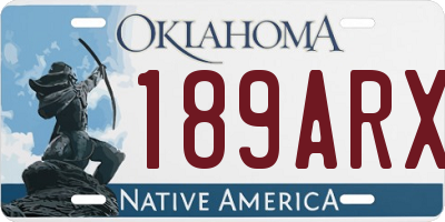OK license plate 189ARX