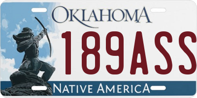 OK license plate 189ASS