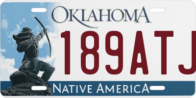 OK license plate 189ATJ