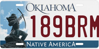 OK license plate 189BRM