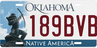 OK license plate 189BVB