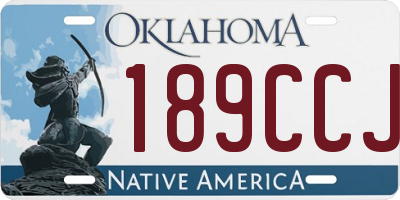 OK license plate 189CCJ