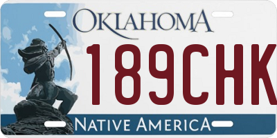 OK license plate 189CHK