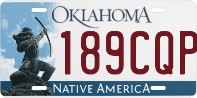 OK license plate 189CQP