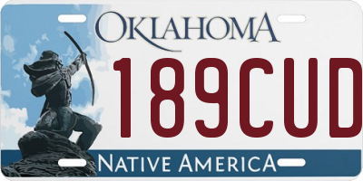 OK license plate 189CUD