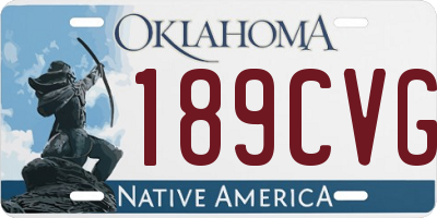 OK license plate 189CVG