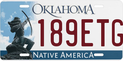 OK license plate 189ETG