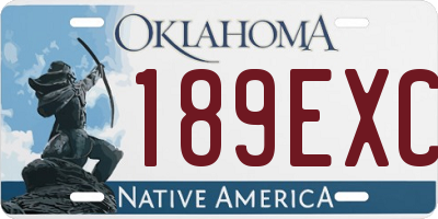 OK license plate 189EXC