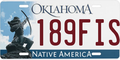 OK license plate 189FIS