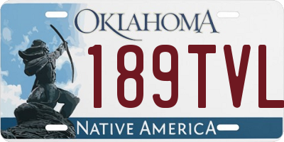 OK license plate 189TVL
