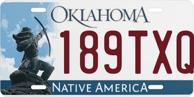OK license plate 189TXQ