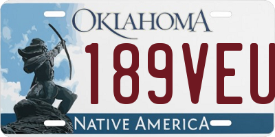 OK license plate 189VEU