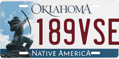 OK license plate 189VSE