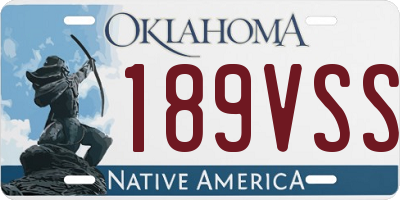 OK license plate 189VSS