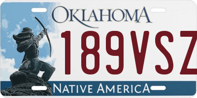 OK license plate 189VSZ
