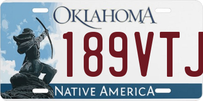 OK license plate 189VTJ