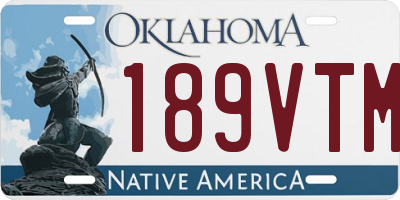 OK license plate 189VTM