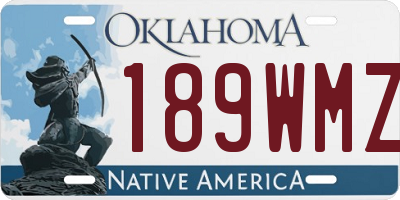 OK license plate 189WMZ