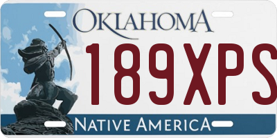 OK license plate 189XPS