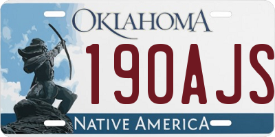 OK license plate 190AJS