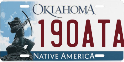 OK license plate 190ATA