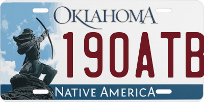 OK license plate 190ATB