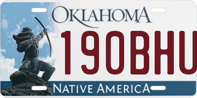 OK license plate 190BHU