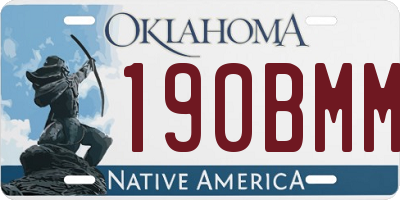OK license plate 190BMM