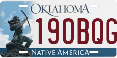 OK license plate 190BQG