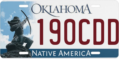 OK license plate 190CDD
