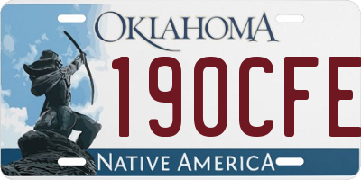 OK license plate 190CFE