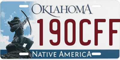 OK license plate 190CFF