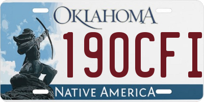 OK license plate 190CFI
