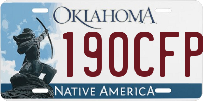 OK license plate 190CFP