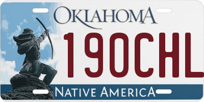 OK license plate 190CHL