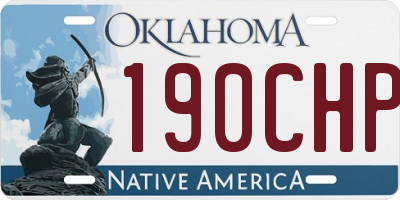 OK license plate 190CHP